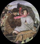 Ford Madox Brown the last of england Spain oil painting artist